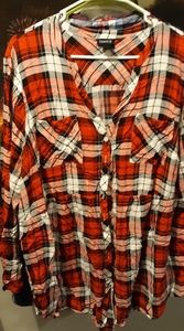 Torrid Silky plaid shirt